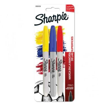 Marcadores Sharpie Fino Colombia Blister X 3