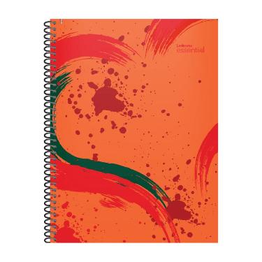 Cuaderno Espiral Essential 2 22x29cm 84 Hojas Cuadriculado Rojo