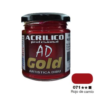 Pintura Acrilica Ad Gold G2 Rojo De Cadmio 180 Ml