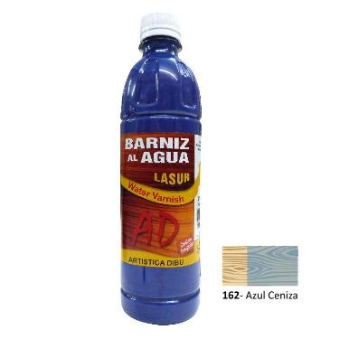 Barniz Al Agua Ad Lasur Azul Ceniza 500 Ml