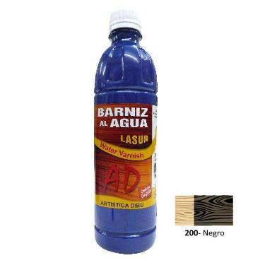 Barniz Al Agua Ad Lasur Negro 500 Ml