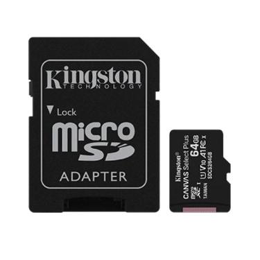 Tarjeta de Memoria Micro Sdxc Kingston 64Gb Canvas Select Plus Con Adaptador Art.SDCS2-64GB