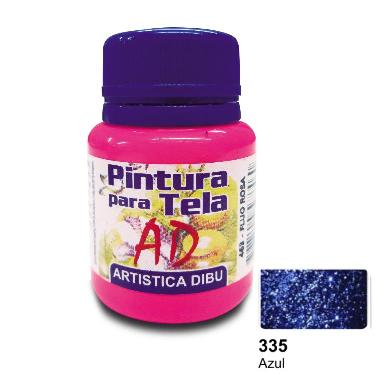 Pintura Para Tela Ad Glitter Azul 40Ml