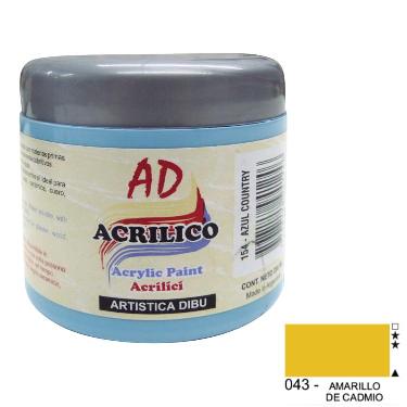 Pintura Acrilica Decorativa Ad Amarillo Cadmio200Ml