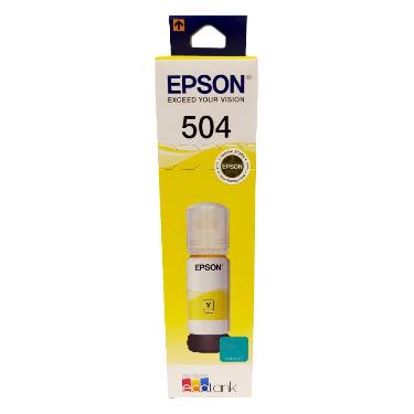 Tinta Epson T 504 Amarillo 70 Ml Para L4150-l4160-l6161-l6171-l6191