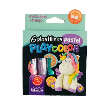 Plastilina Playcolor Pastel x 6 Barras Art.81554