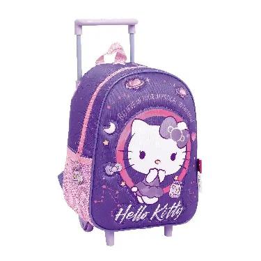 Mochila Wabro 2024 12" Hello Kitty Con Carro Art.74308