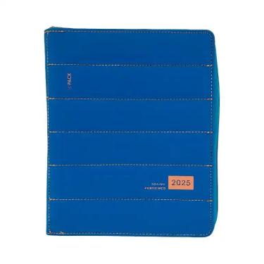 Agenda FW 2025 Bpack Zipper Electric Blue Semanal Con Cierre 15x21 cm Art.1000051