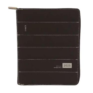 Agenda FW 2025 Bpack Zipper Black Semanal Con Cierre 15x21 cm Art.1000051